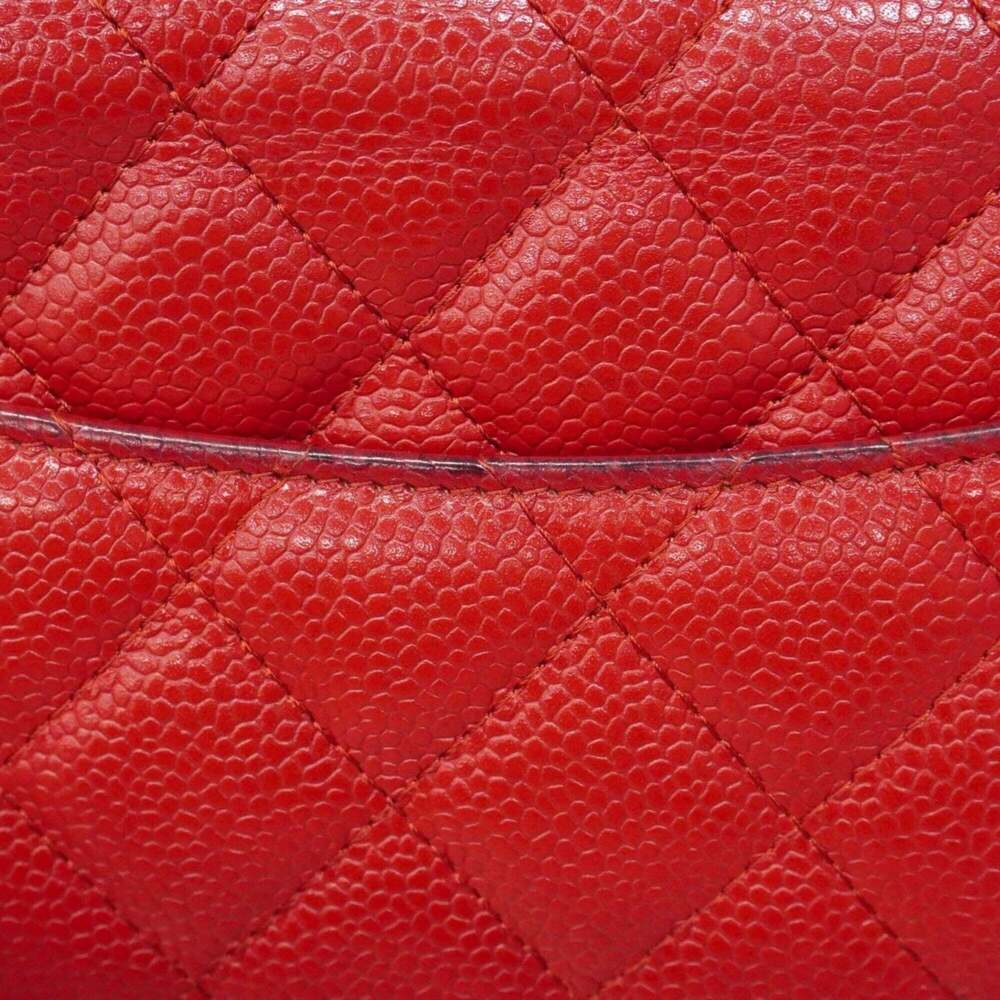 CHANEL Red Caviar Leather Wallet - Picture 7 of 11